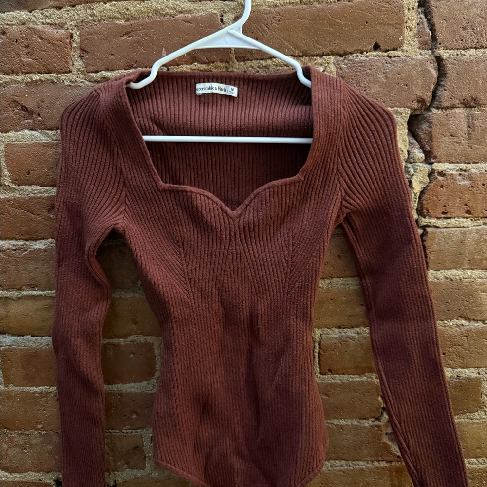 Abercrombie Chocolate Brown Sweater Bodysuit
